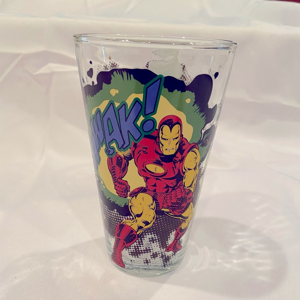 2016 Marvel Comics Glass Thor and Ironman Glass